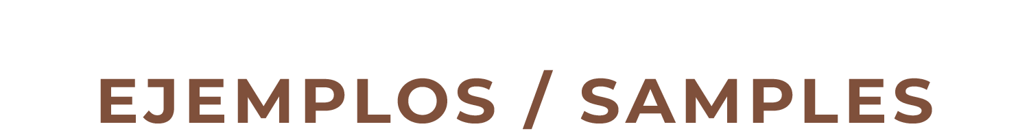 EJEMPLOS / SAMPLES